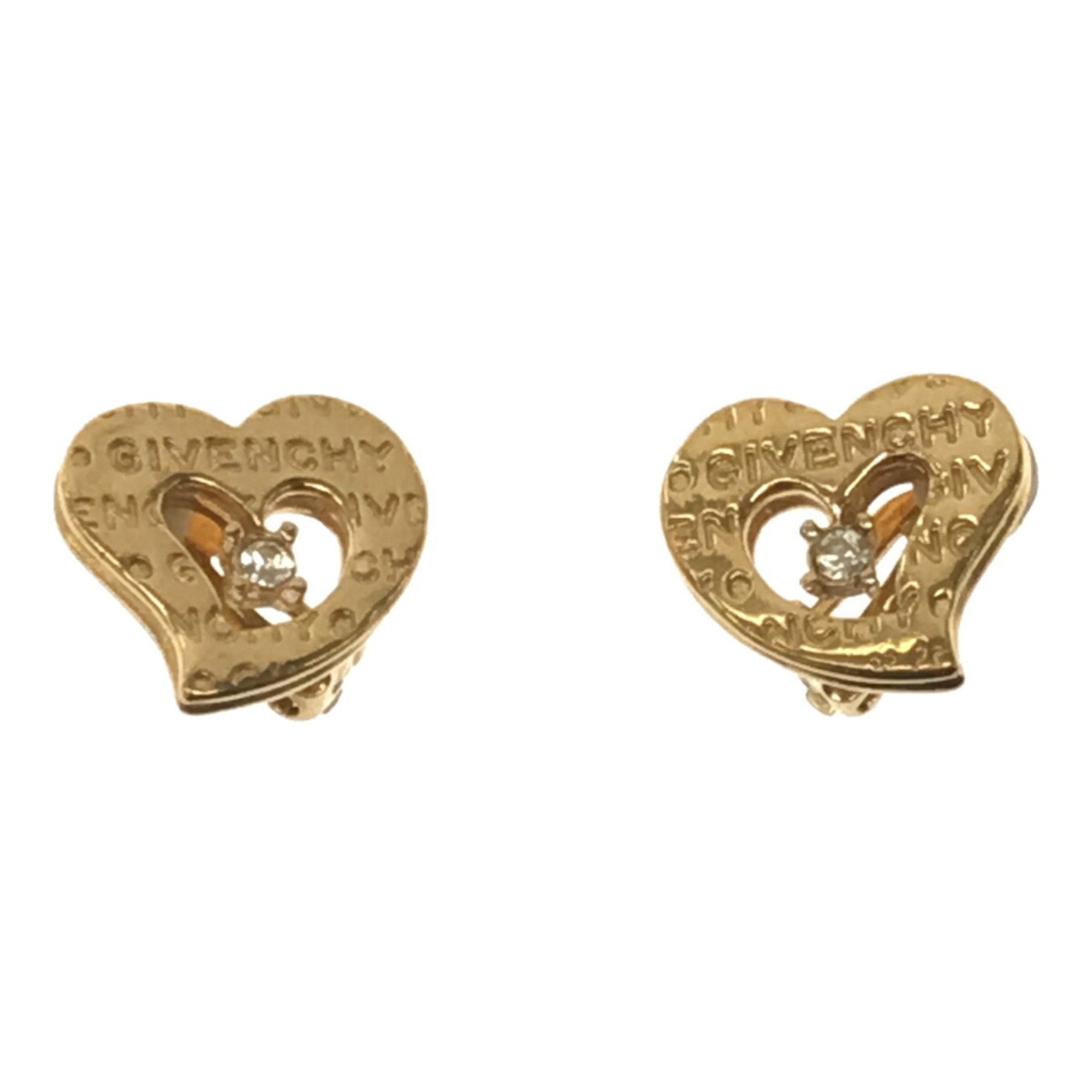 1980s Givenchy for I. Magnin Red Heart with Gold Maple Leaf Clip On Earrings  Jewelry — Canned Ham Vintage